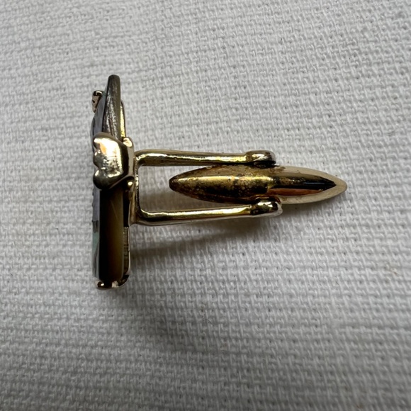 Vintage Set of Abalone Cufflinks & Tie Tack - Picture 6 of 6